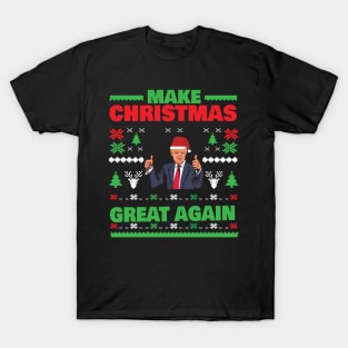 Make Christmas Great Again Trump Funny Tee Shirt T-Shirt